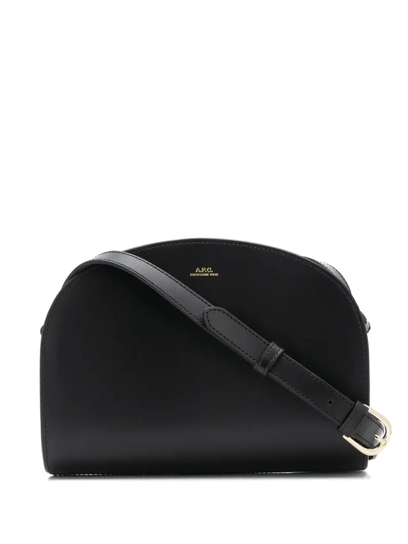 A.P.C. Demi Lune Umhängetasche in Schwarz