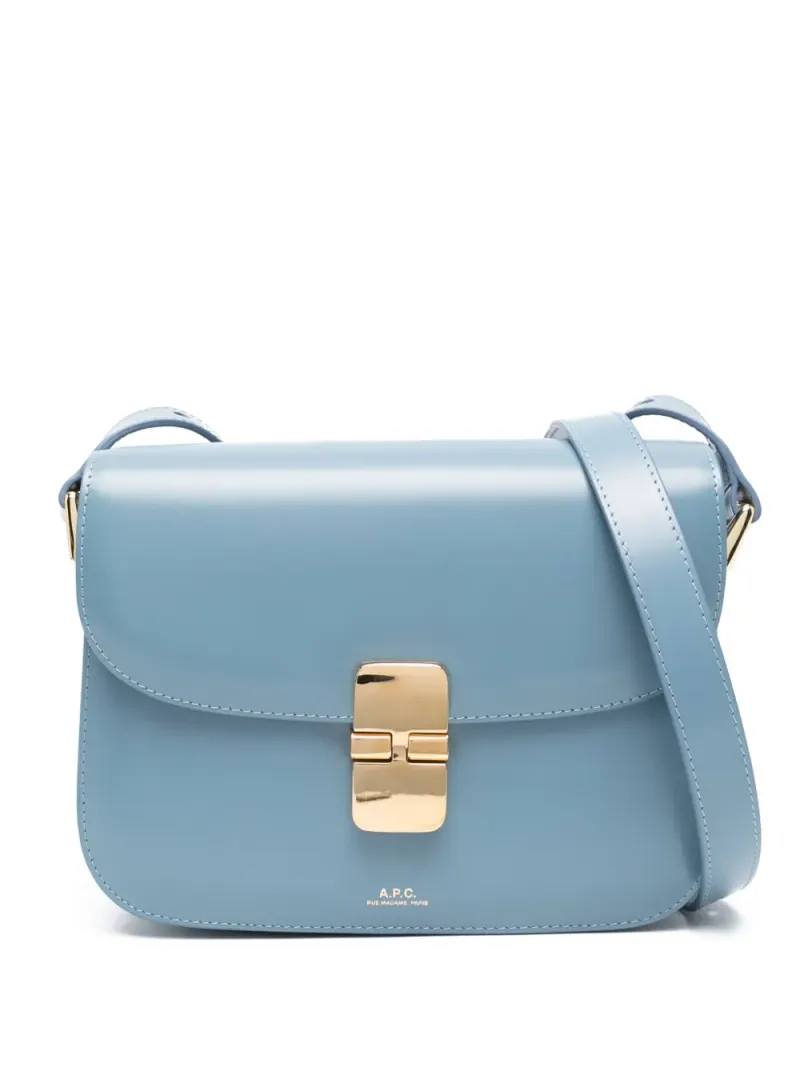 A.P.C. Kleine Grace Umhängetasche in Blau