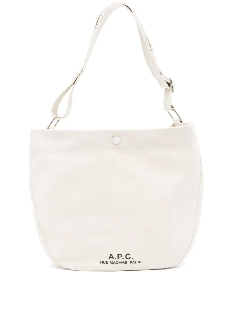 A.P.C. Journal Schultertasche in Nude
