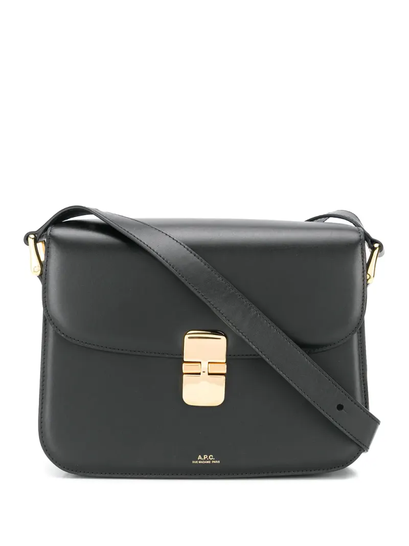 A.P.C. Klassische Umhängetasche in Schwarz