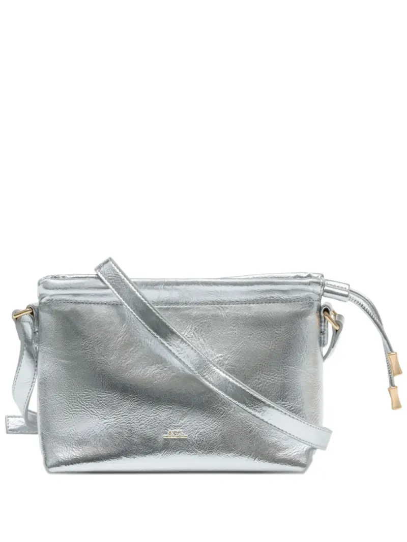 A.P.C. Mini Ninon Umhängetasche Mini in Silber