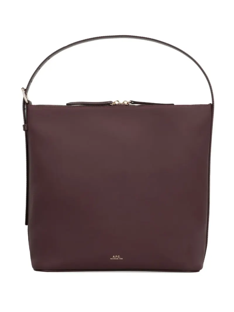 A.P.C. Vera Schultertasche mit Reißverschluss in Braun