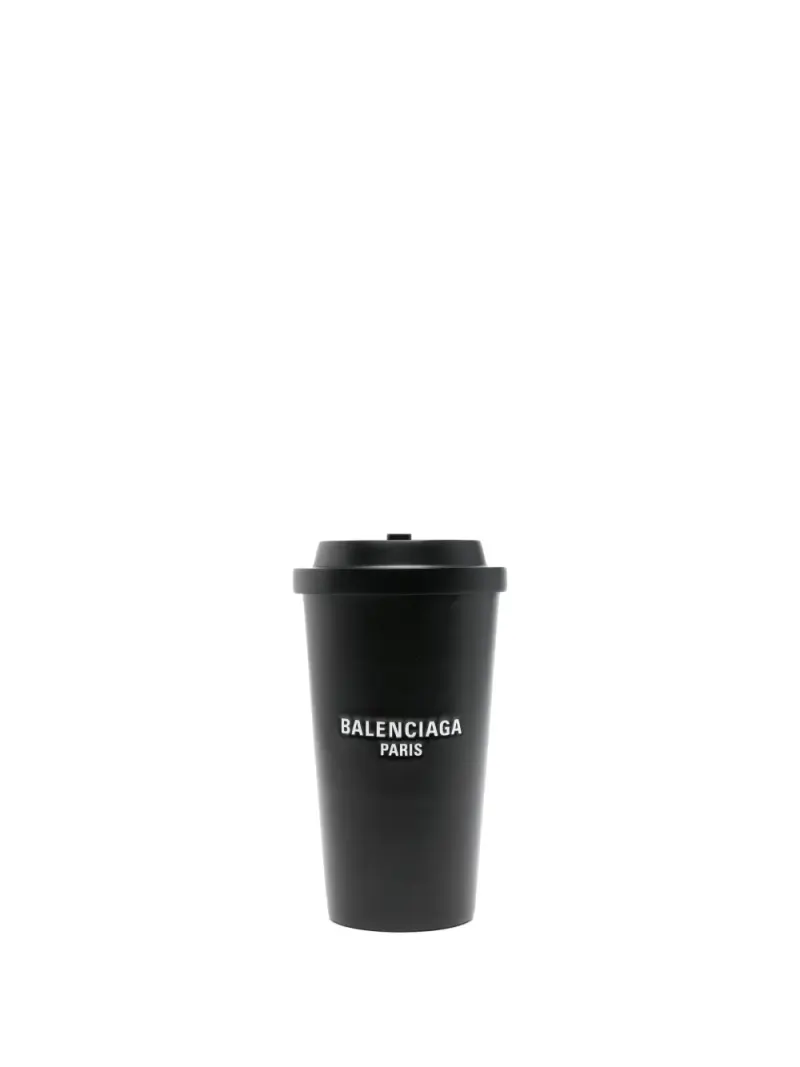 Balenciaga 9AM Coffee Cup Clutch in Schwarz