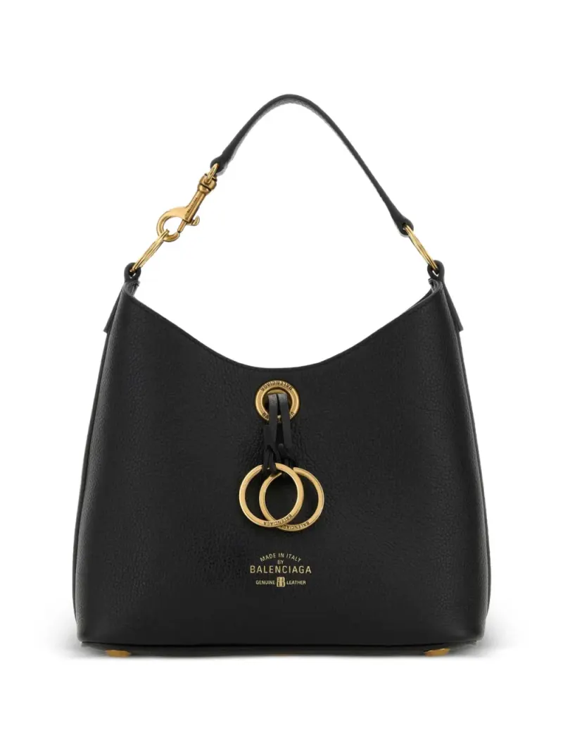 Balenciaga Kleine Carrie Schultertasche in Schwarz