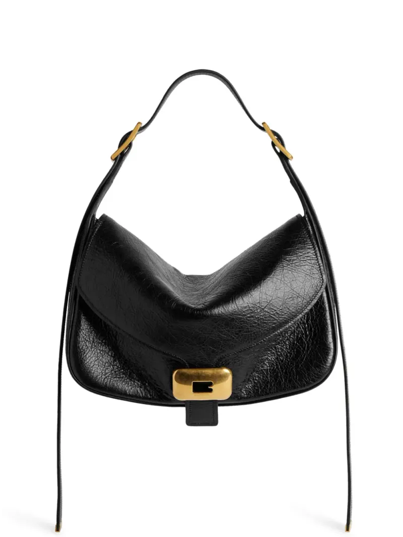 Balenciaga medium Clicca Arena leather shoulder bag in Schwarz