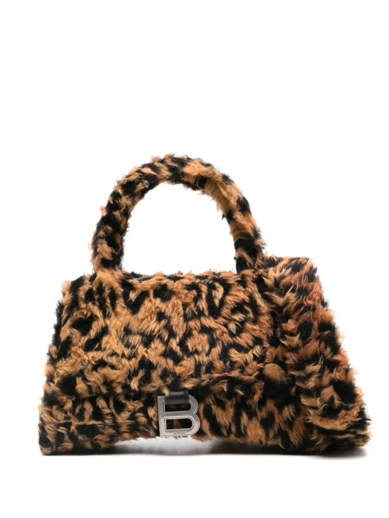Balenciaga Kleine Hourglass Mini-Tasche Mini in Braun