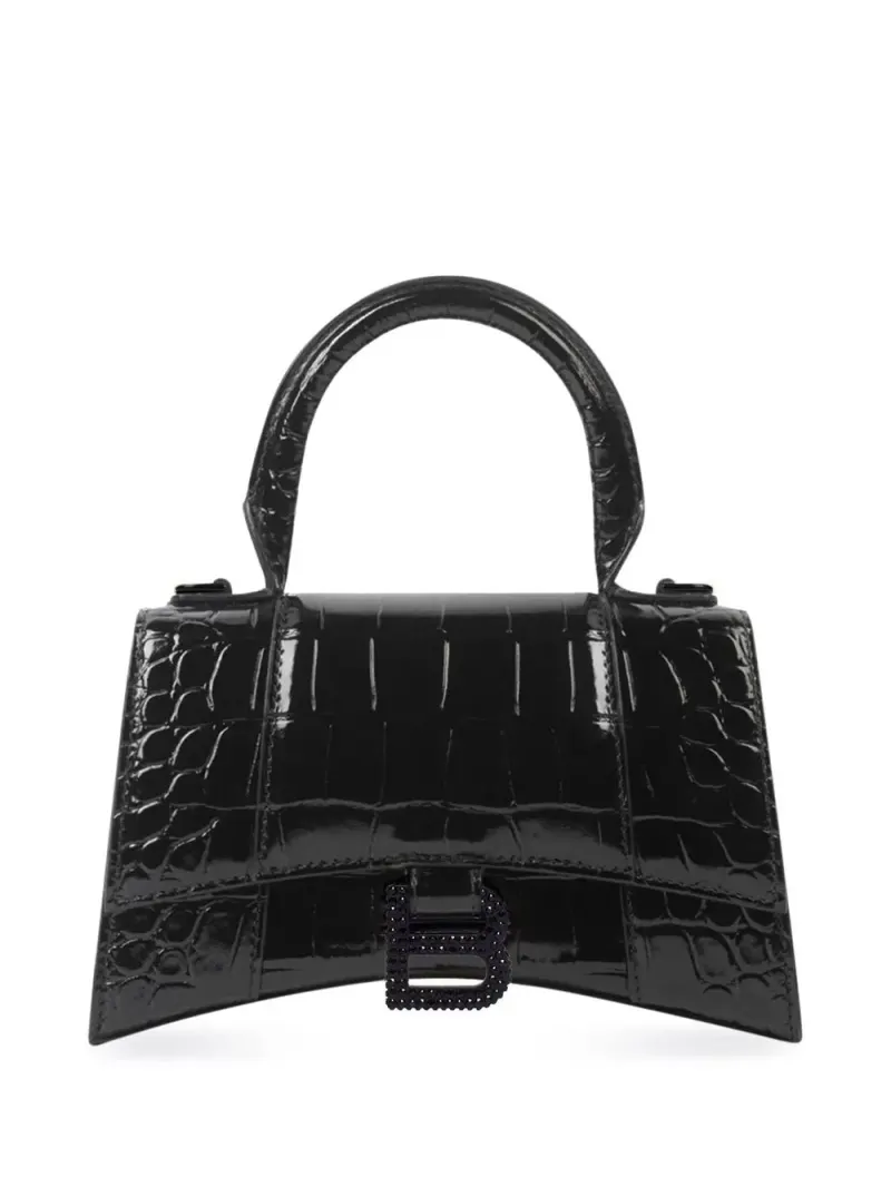 Balenciaga Mini Hourglass Umhängetasche Mini in Schwarz