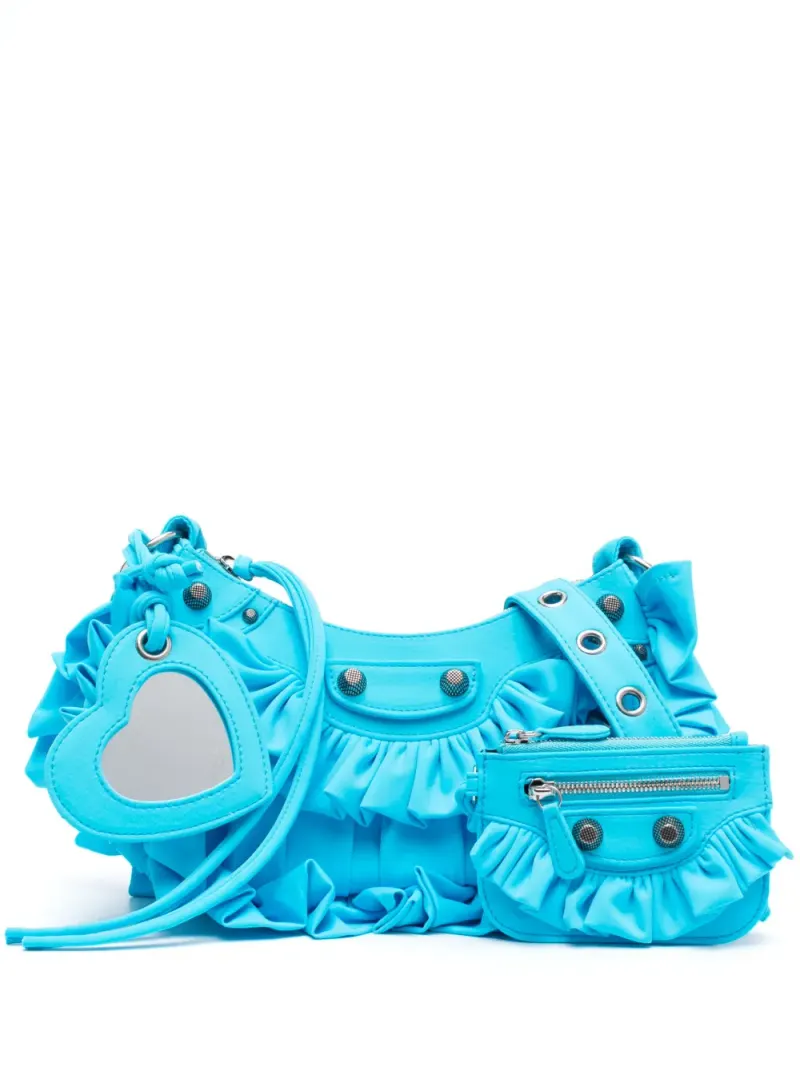 Balenciaga Le Cagole XS Schultertasche in Blau