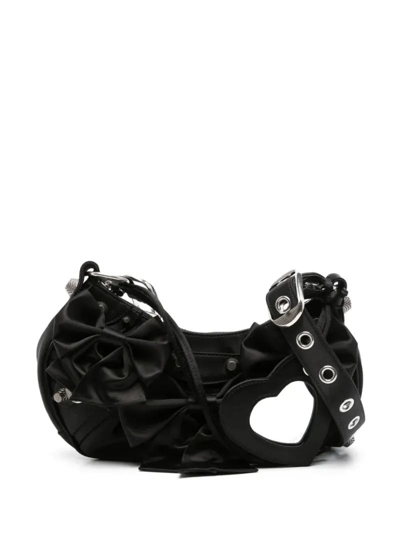 Balenciaga Micro Le Cagole Schultertasche in Schwarz