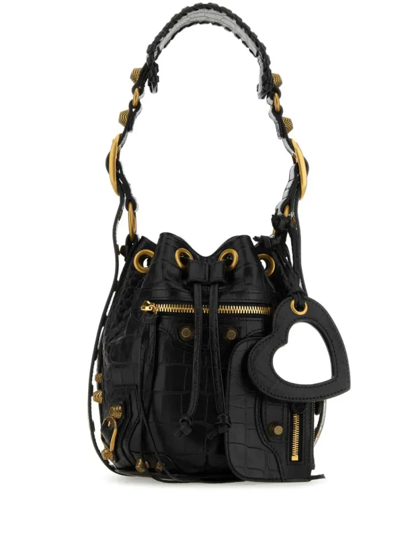 Balenciaga Le Cagole Beuteltasche in Schwarz