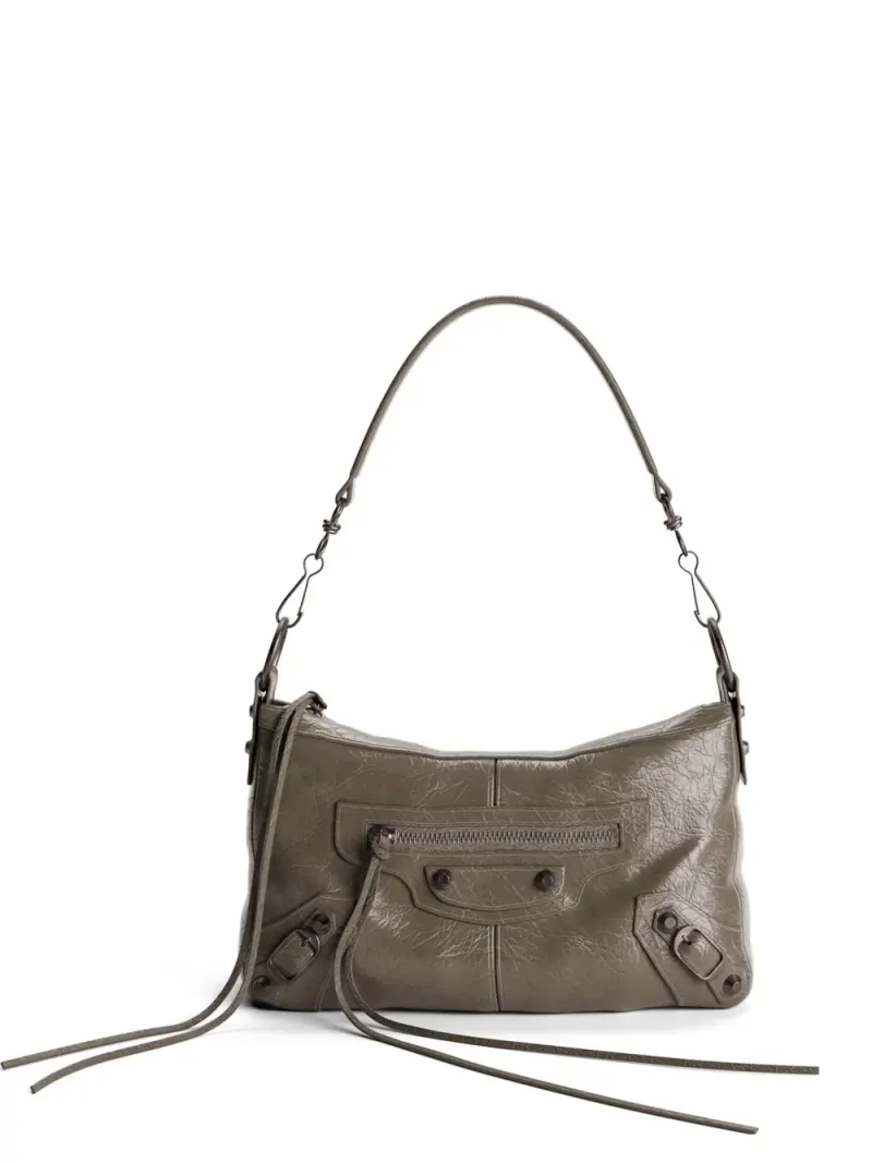 Balenciaga mini Le City Moto shoulder bag in Grün