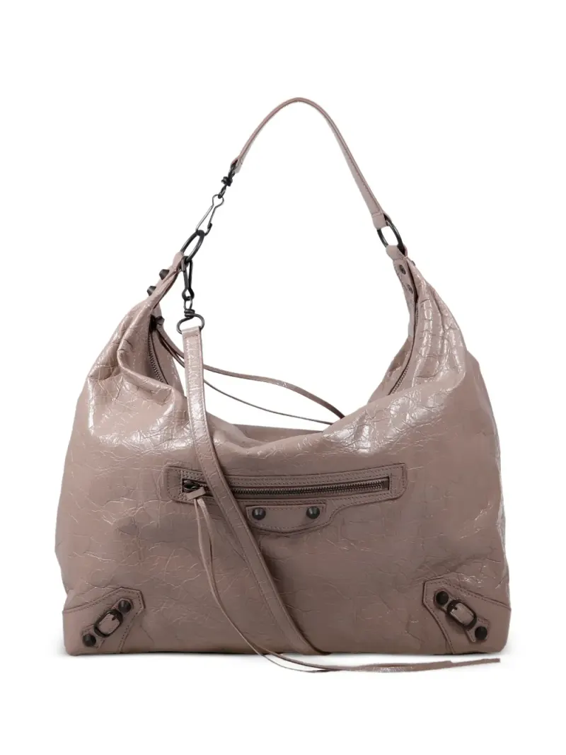 Balenciaga Mittelgroße Le City Schultertasche in Nude