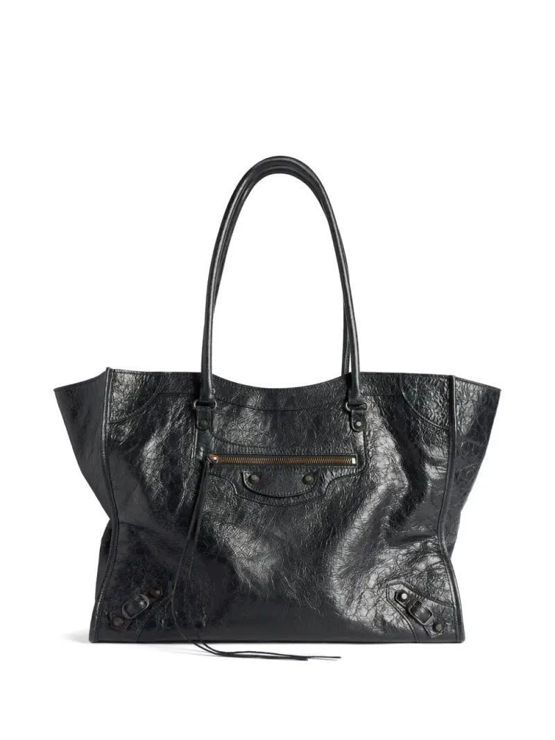 Balenciaga Mittelgroße Le City Tote Bag in Schwarz