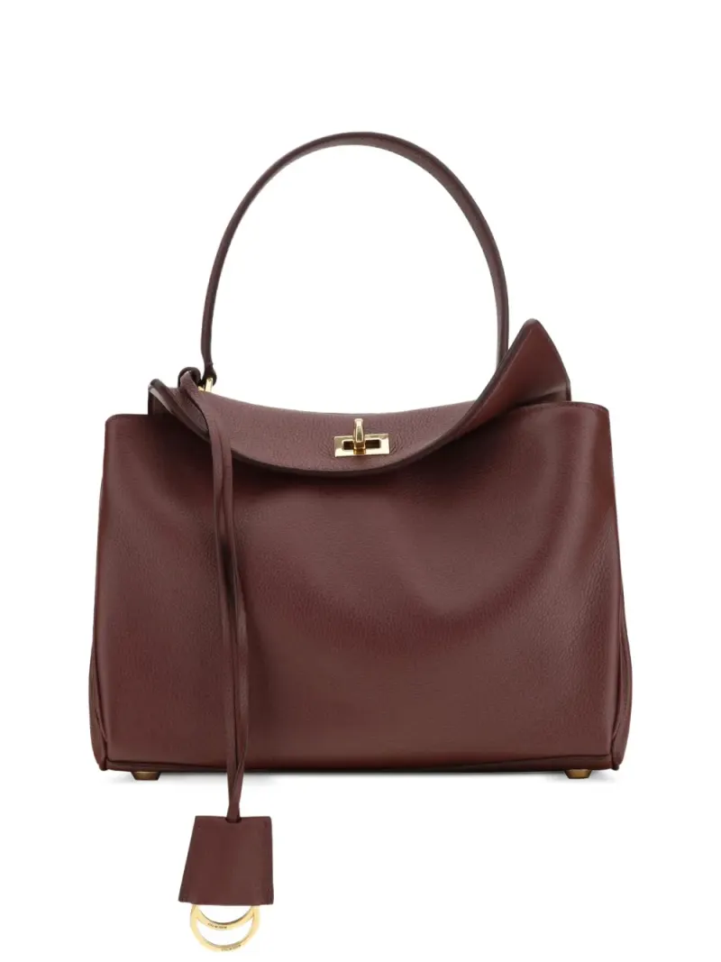 Balenciaga Kleine Rodeo Schultertasche in Braun