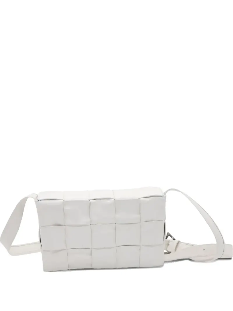 Bottega Veneta Cassette Schultertasche in Weiß