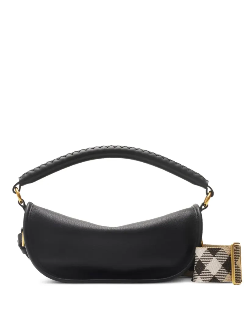 Burberry B-Clip Schultertasche in Schwarz
