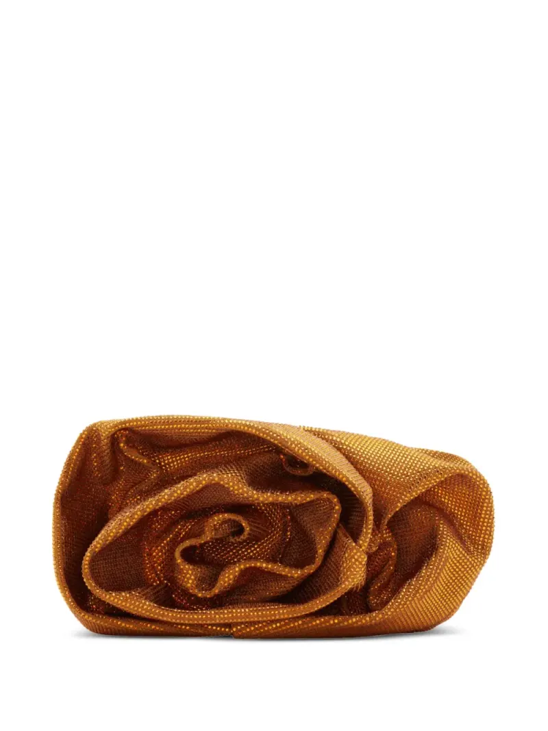 Burberry Clutch aus Leder in Orange