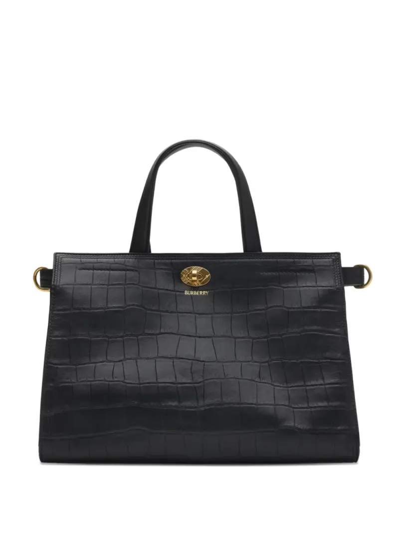 Burberry Kleine Cotswolds Tote Bag in Schwarz