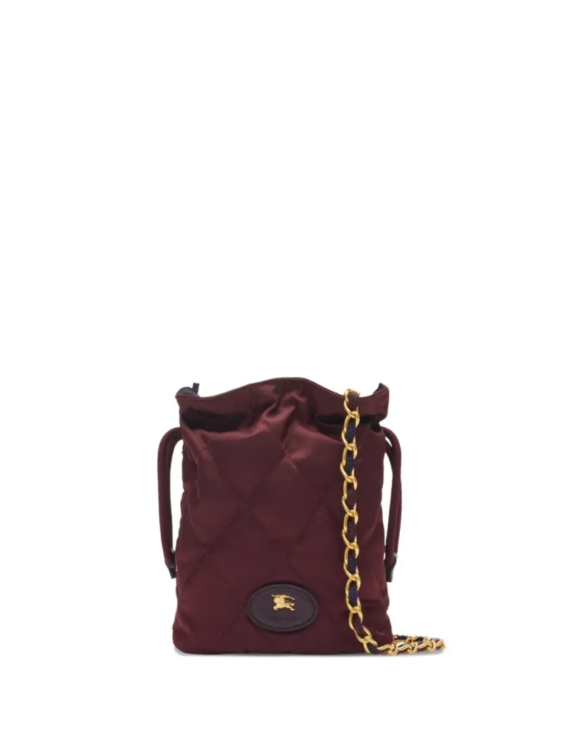 Burberry Gesteppte Mini-Beuteltasche Mini in Rot