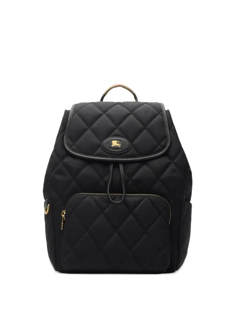 Burberry Gesteppter Rucksack in Schwarz