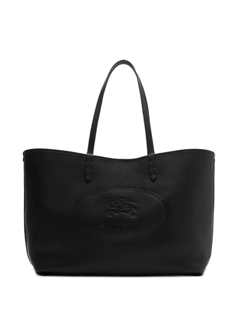 Burberry Highlands Tote Bag mit Logo-Prägung in Schwarz
