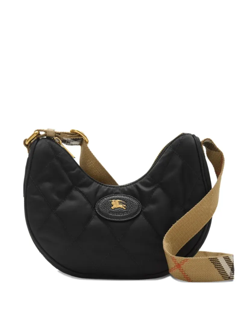 Burberry Horseshoe Umhängetasche in Schwarz