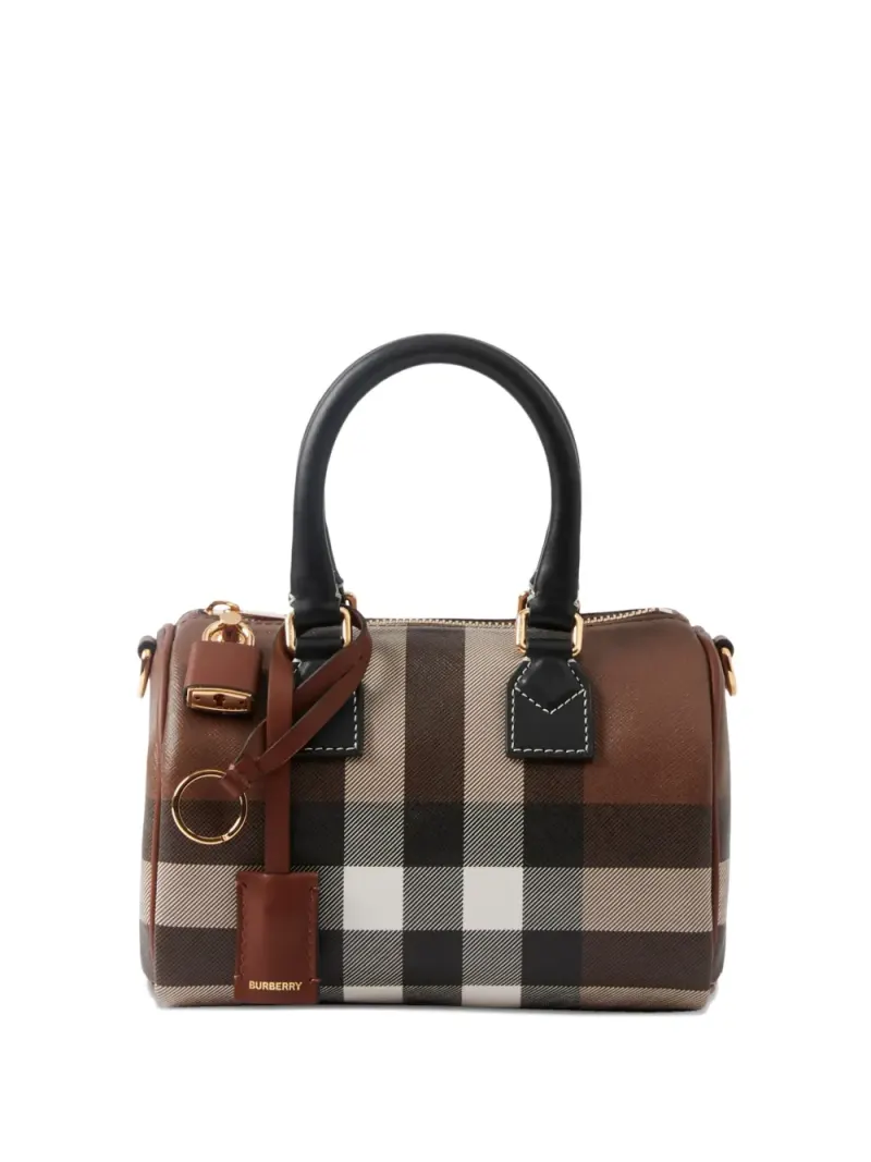 Burberry Karierter Mini-Tote Bag Mini in Braun