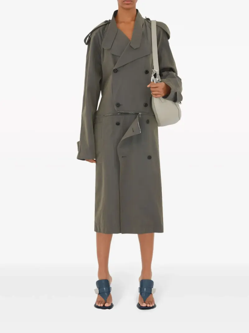 Burberry Mittelgroße Knight Schultertasche in Grau