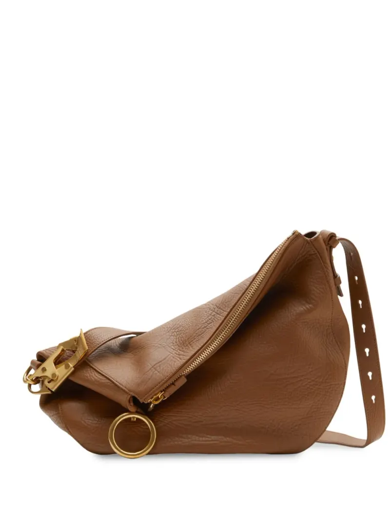 Burberry Mittelgroße Knight Schultertasche in Braun