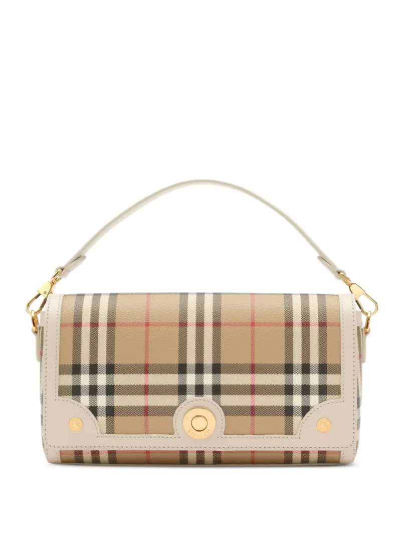 Burberry Note Handtasche mit Henkel in Nude