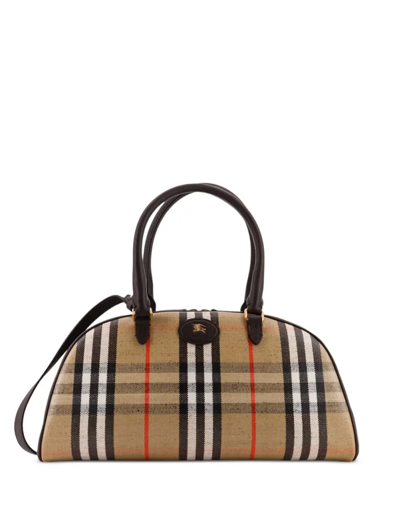 Burberry Schultertasche mit Karomuster in Nude