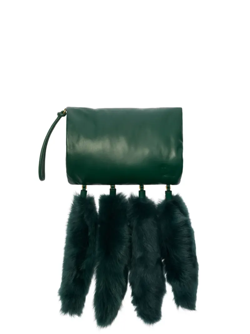 Burberry Tasche mit Puffärmeln in Grün