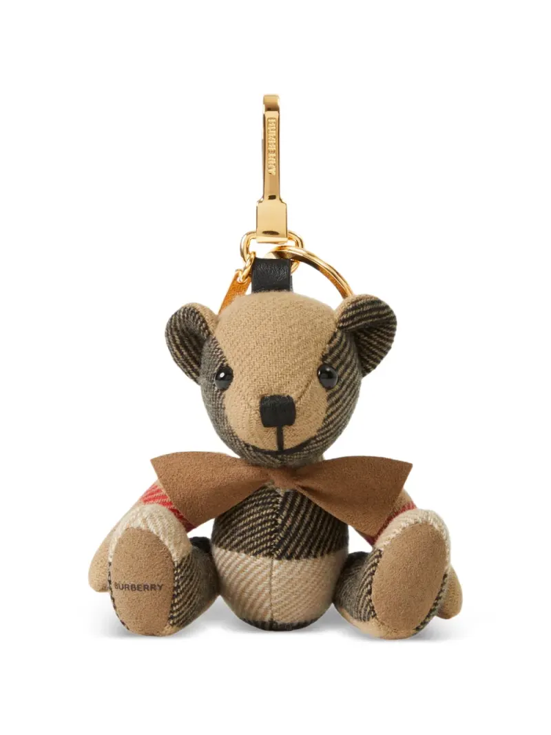 Burberry Thomas Bear Anhänger in Nude – Taschen-Accessoires