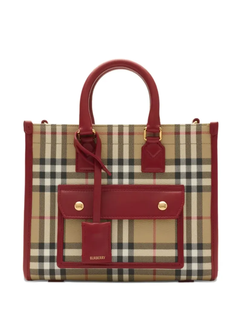 Burberry Tote Bag mit Druckknopf in Nude