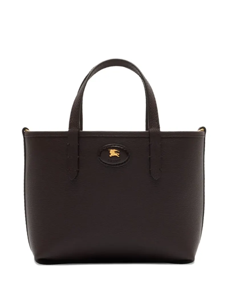 Burberry Wendbare Mini Bloomsbury Tote Bag mit Check Mini in Braun