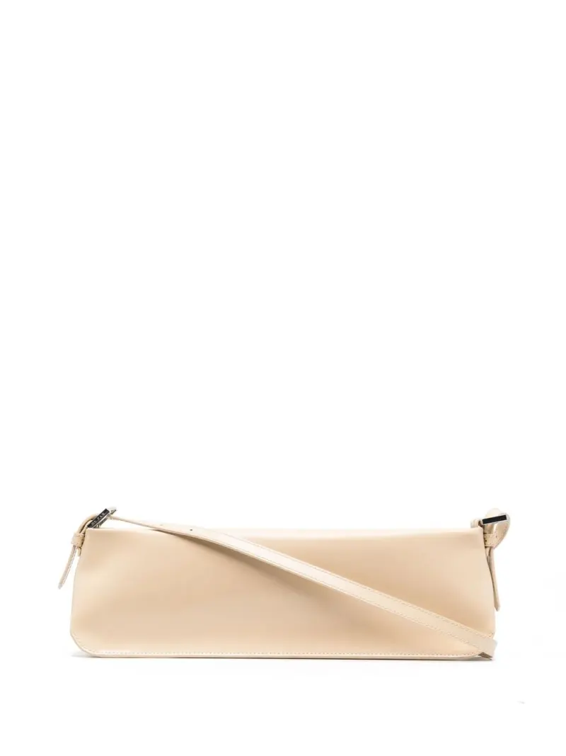 By Far Klassische Schultertasche in Nude