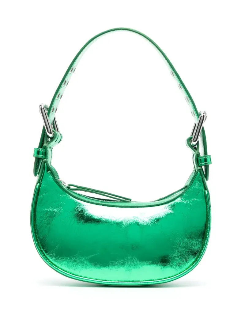 By Far Metallic-Handtasche in Grün