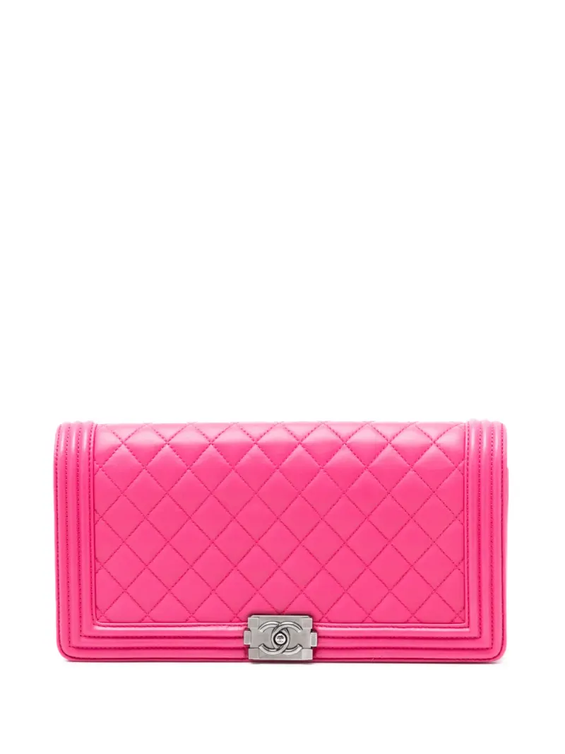 Chanel Boy Flap in Rosa Lammleder-Leder – Pre-owned Taschen