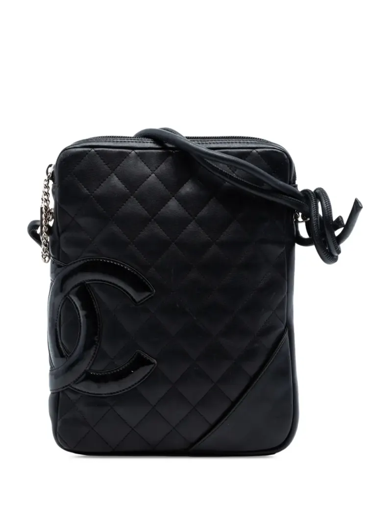 Chanel Cambon Ligne in Schwarz Lammleder-Leder – Pre-owned Taschen