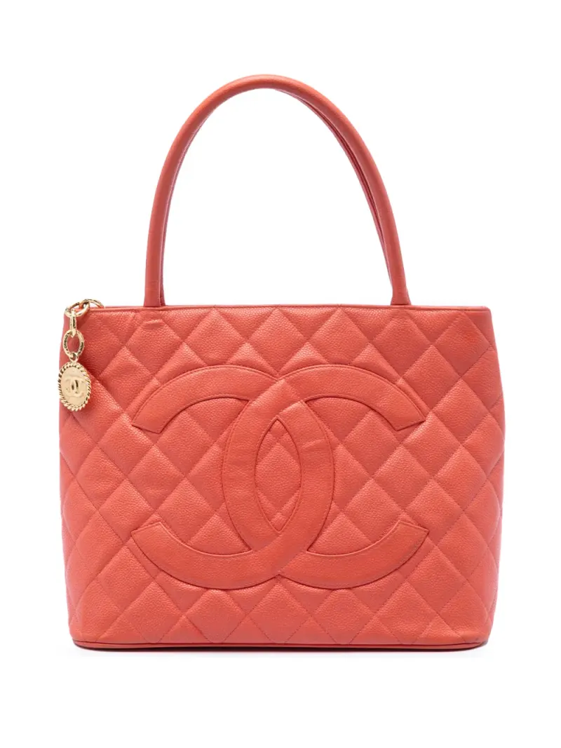 Chanel Caviar Medallion in Orange Caviar-Leder – Pre-owned Taschen