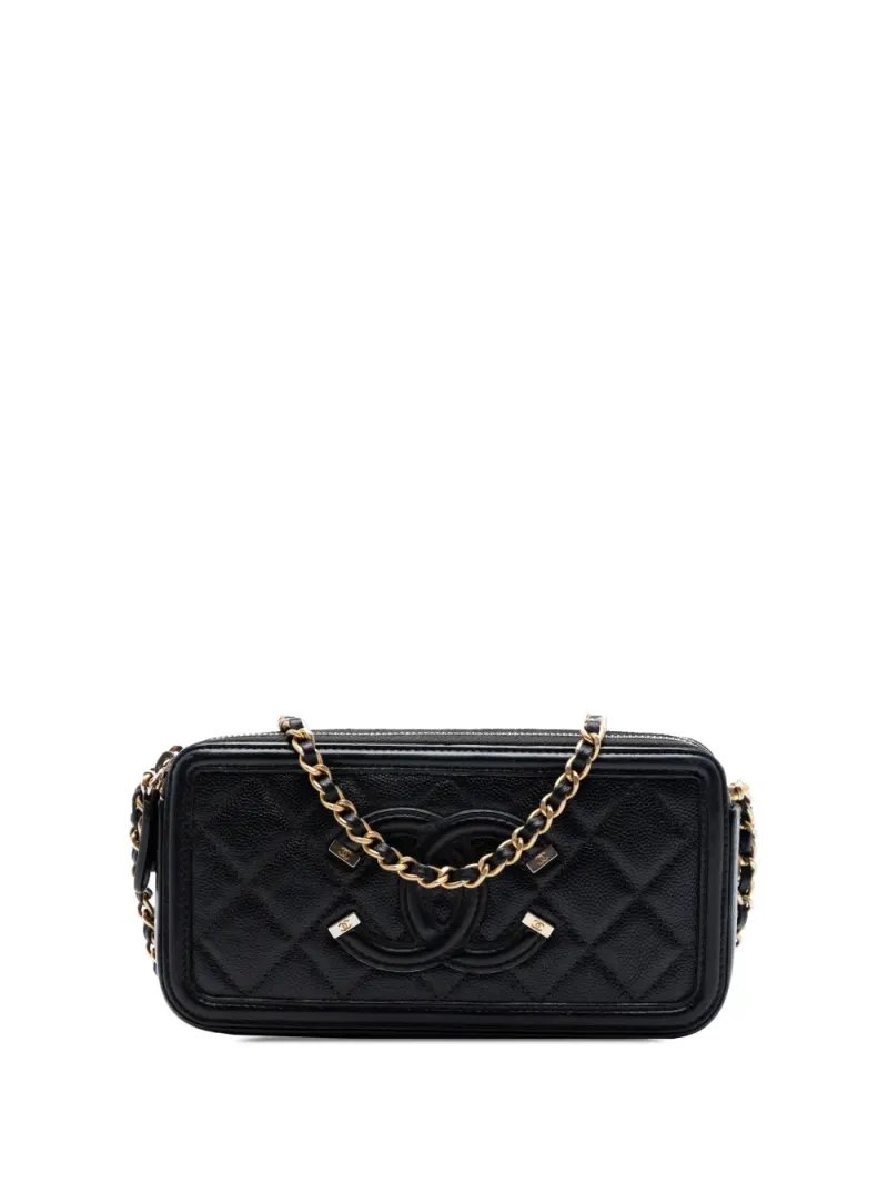 Chanel CC Filigree in Schwarz – Pre-owned Taschen