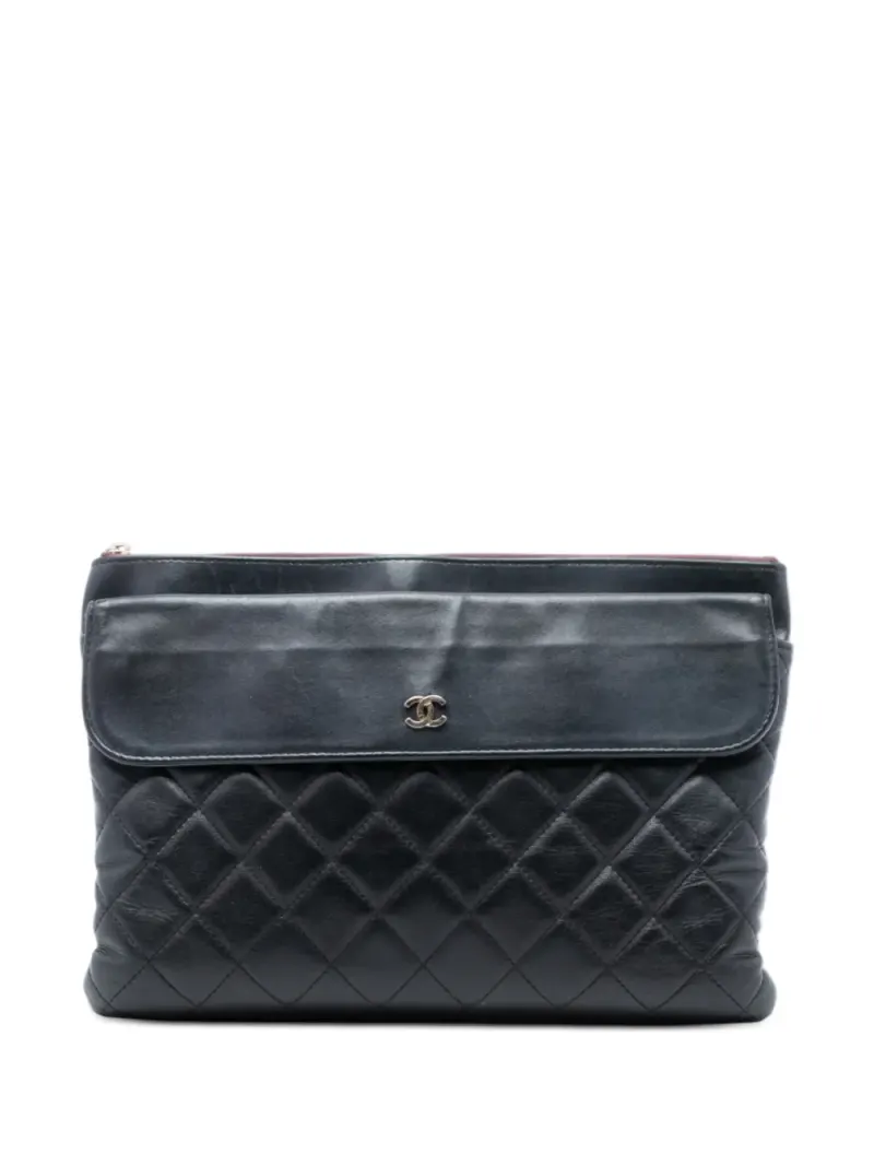 Chanel CC Flap in Schwarz Lammleder-Leder – Pre-owned Taschen