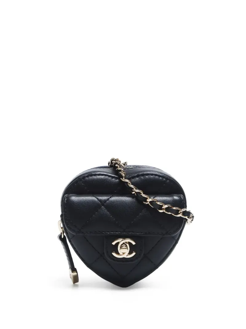 Chanel CC Heart in Schwarz – Pre-owned Taschen