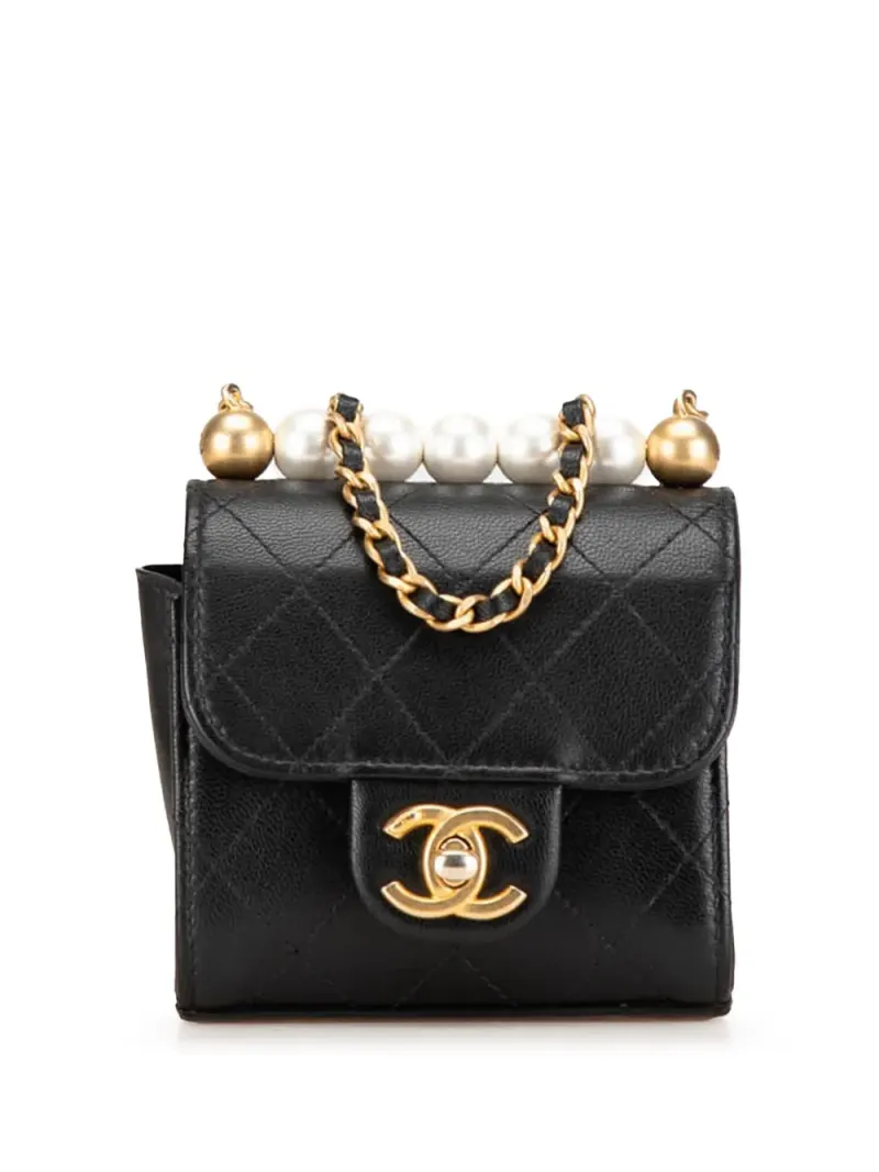 Chanel Chic Pearls in Schwarz – Pre-owned Taschen