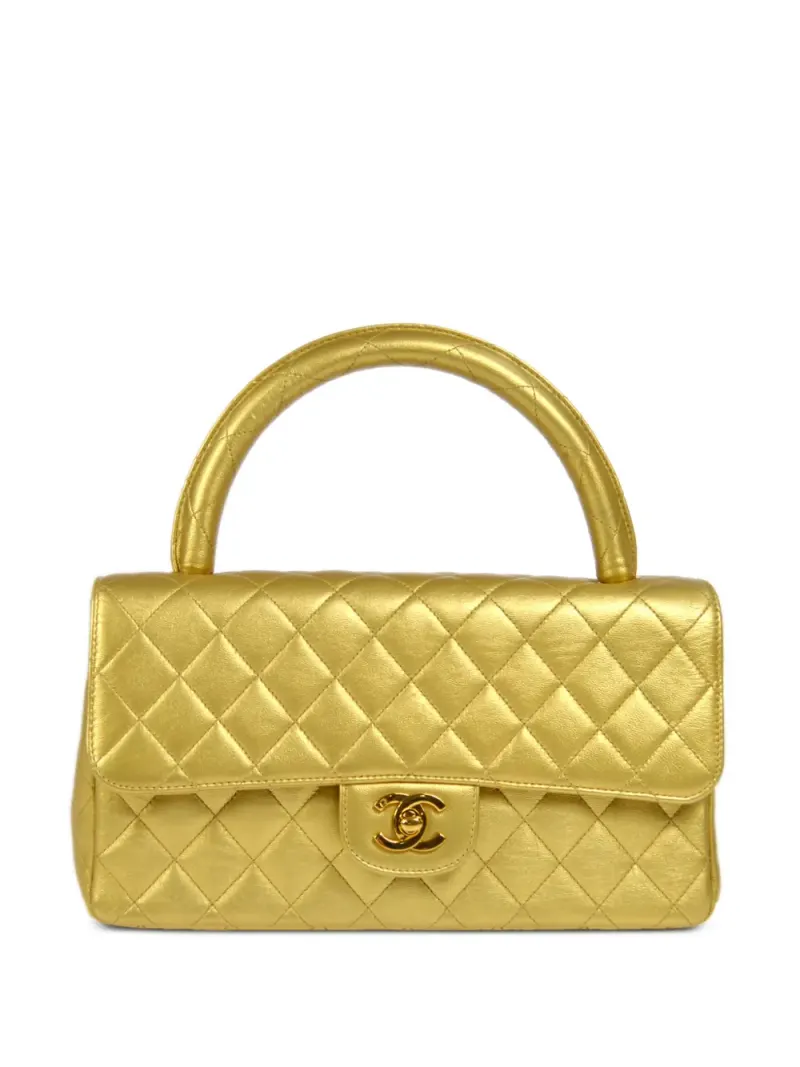 Chanel 1992 Classic Flap Handtasche in Gold