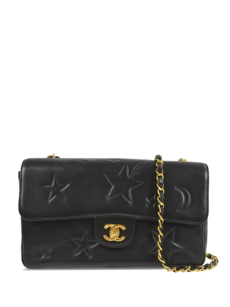 Chanel 1995 Classic Flap Schultertasche in Schwarz