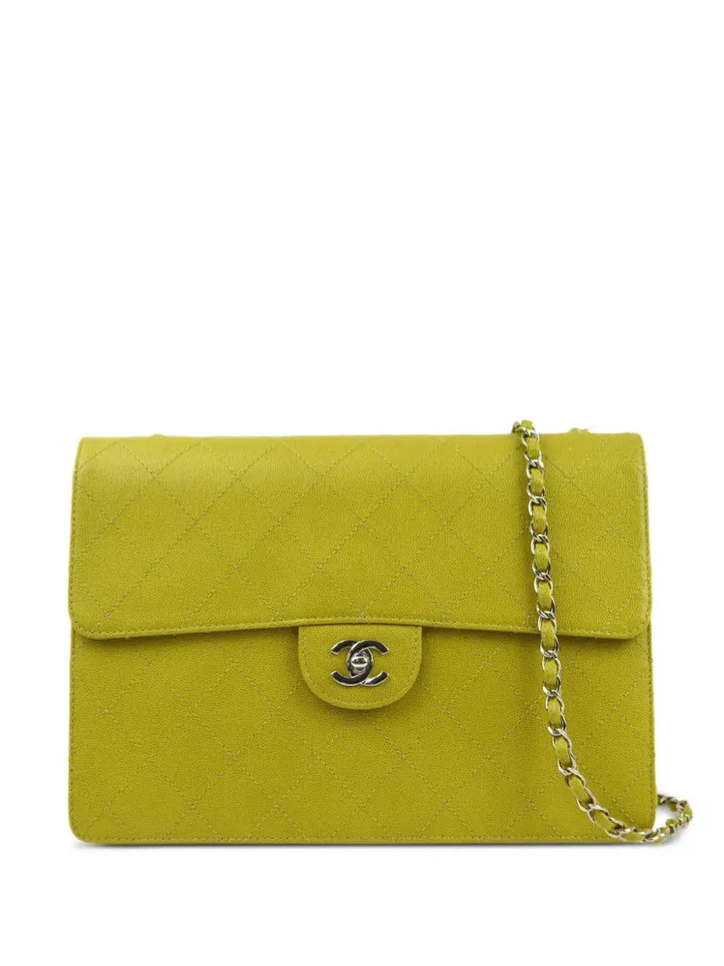 Chanel 1998 pre-owned Classic Flap Schultertasche in Grün
