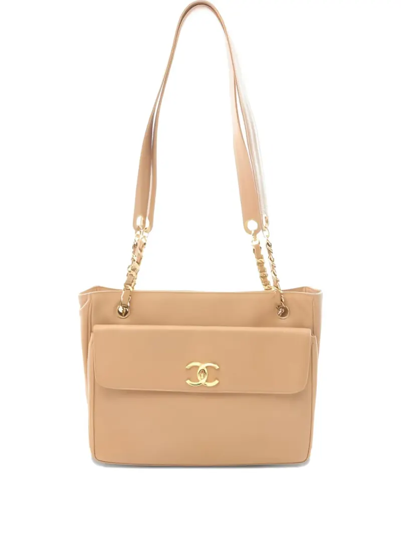 Chanel Coco Mark in Nude – Pre-owned Taschen