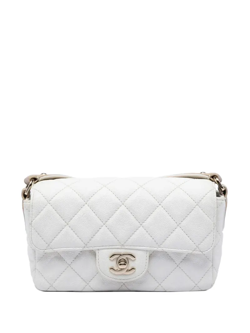 Chanel eckige Classic Single Flap in Braun – Pre-owned Taschen