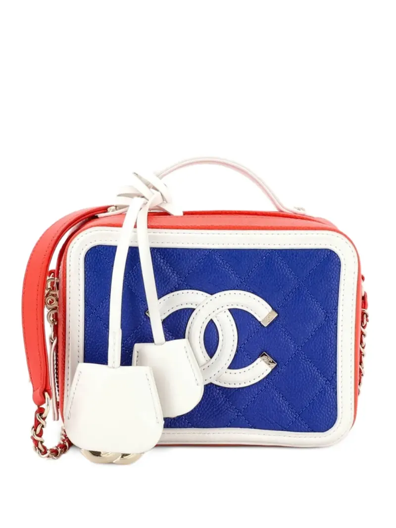 Chanel Filigree Vanity Case Satchel-Tasche in Rot – Pre-owned Taschen